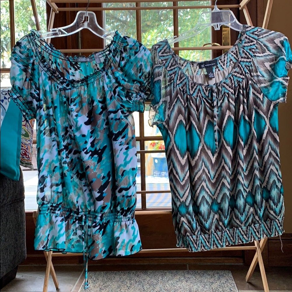 2 blouses. NY Collection and INC. Medium.